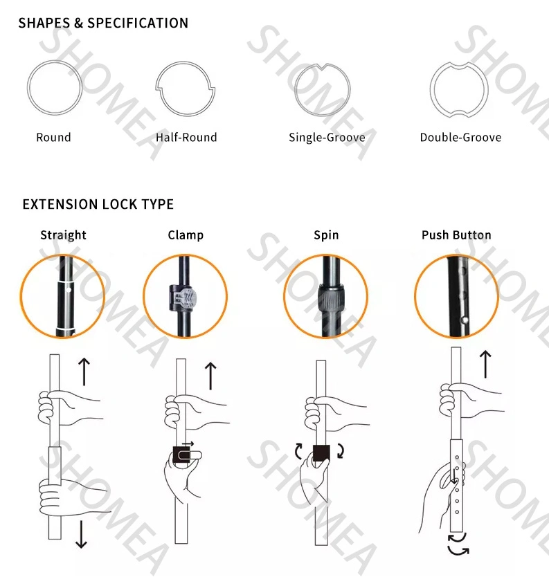 Custom Aluminum Retractable Support Pipe